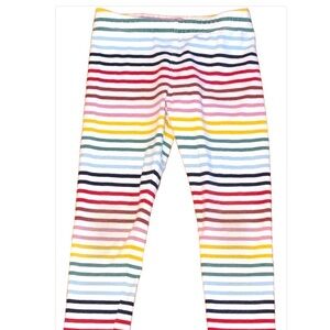 Primary Rainbow Stripe Leggings Girls Size 5